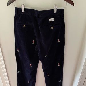 Boys size 16 Vineyard Vines cord Christmas trousers.